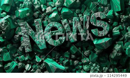 Malachite Crystal News concept art poster. Malachite Crystal News concept art poster. 114295449