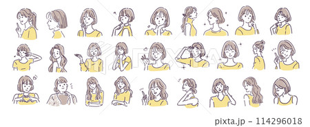 女性・女の子のイラスト素材 114296018