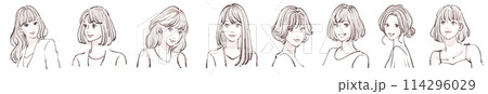 女性・女の子のイラスト素材 114296029