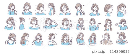 女性・女の子のイラスト素材 114296035