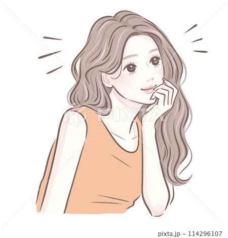 女性・女の子のイラスト素材 女性・女の子のイラスト素材 114296107