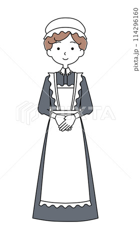 メイドのイラスト 114296160