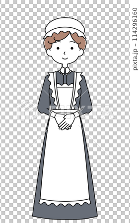 メイドのイラスト 114296160