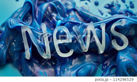 Blue Slime News concept art poster. 114296529