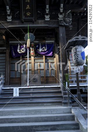 日本橋浜町に残る加藤清正を祀る清正公寺 114297822