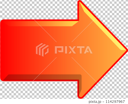 Graphic material "Right arrow, red" 114297967