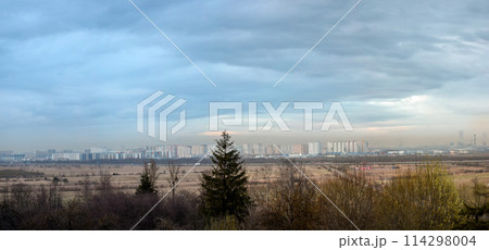 panorama of the residential area of the city 114298004