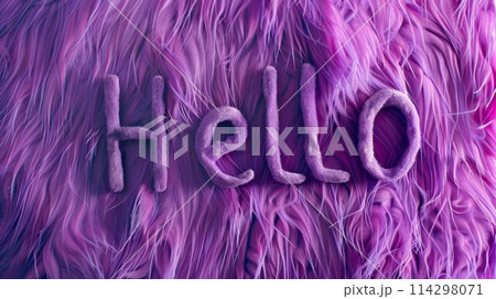 Violet Fur Hello concept art poster. 114298071