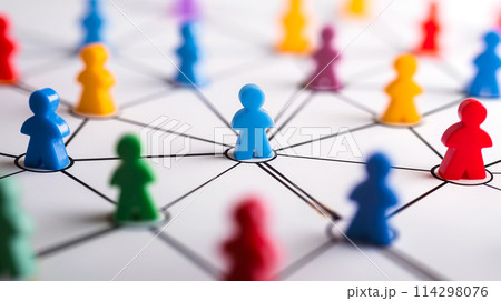 中心的なターゲット、戦略、分析コンセプト。ネットワークによるデジタルマーケティングの視覚化 中心的なターゲット、戦略、分析コンセプト。ネットワークによるデジタルマーケティングの視覚化 114298076