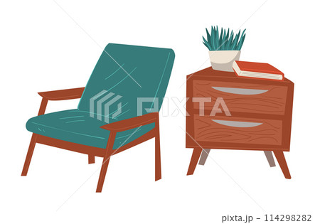 Minimalist Furniture and Houseplants Set Minimalist Furniture and Houseplants Set 114298282
