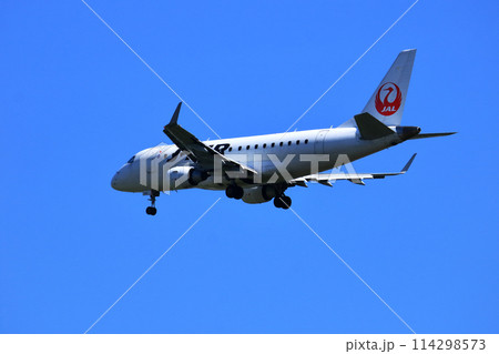 大阪国際空港 JAL 飛行機 着陸態勢 千里川尻 大阪国際空港 JAL 飛行機 着陸態勢 千里川尻 114298573