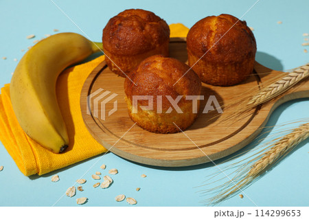 Tasty food with banana, concept of tasty food with banana Tasty food with banana, concept of tasty food with banana 114299653