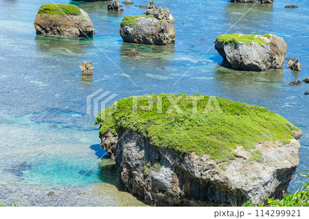 沖縄県 宮古島市 島 天国 夏休み 午前 雲 パナリ 岩礁 平安名埼灯台 サンゴ礁 東平安名崎 沖縄県 宮古島市 島 天国 夏休み 午前 雲 パナリ 岩礁 平安名埼灯台 サンゴ礁 東平安名崎 114299921