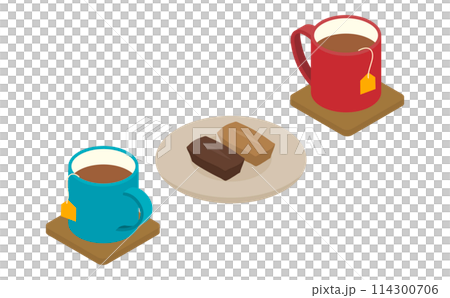 等距插圖：茶和金融家 114300706