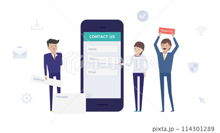 お問い合わせフォームの必須項目を減らして離脱を防止、コンバージョン率を上げよう お問い合わせフォームの必須項目を減らして離脱を防止、コンバージョン率を上げよう 114301289