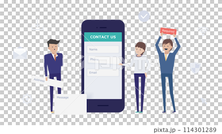 お問い合わせフォームの必須項目を減らして離脱を防止、コンバージョン率を上げよう お問い合わせフォームの必須項目を減らして離脱を防止、コンバージョン率を上げよう 114301289