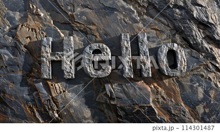 Gneiss Stone Hello concept art poster. 114301487