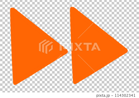 Orange triangular arrow Orange triangular arrow 114302341