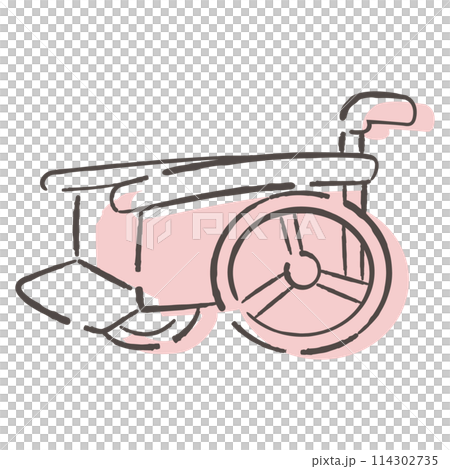 Simple wheelchair icon 114302735