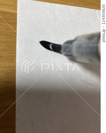 筆ペン練習中 114303620