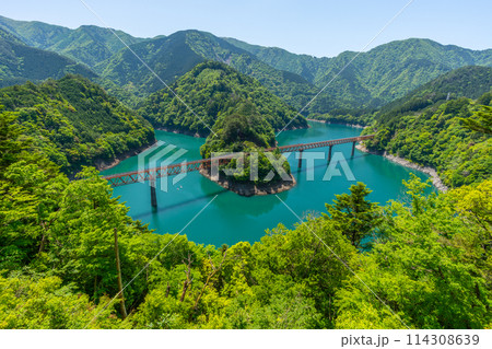 【静岡県】　奥大井湖上駅 114308639