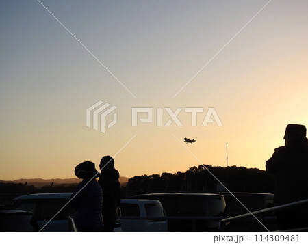 福岡県の航空自衛隊築城基地で日米共同訓練をするF-2戦闘機 114309481