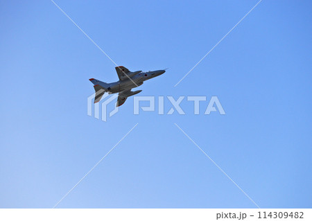 福岡県の航空自衛隊築城基地で日米共同訓練をするT-4 114309482