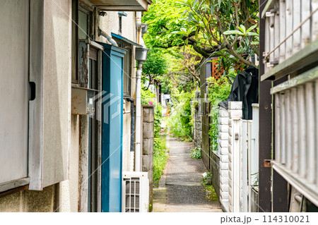 路地裏の細い道 路地裏の細い道 114310021