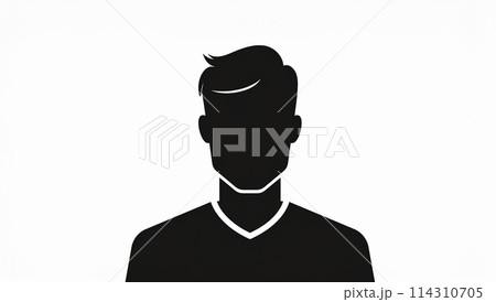 人のシルエット 114310705