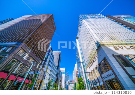 日本の東京都市景観 銀座二丁目周辺のビルなどを望む=5月5日(歩行者天国実施日) 日本の東京都市景観 銀座二丁目周辺のビルなどを望む=5月5日(歩行者天国実施日) 114310810
