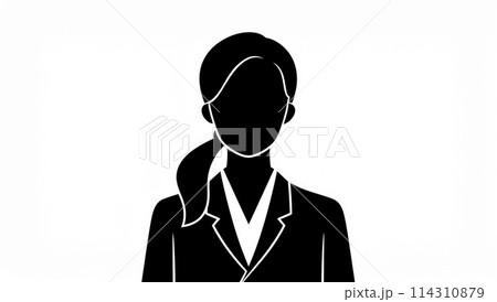 人のシルエット 人のシルエット 114310879