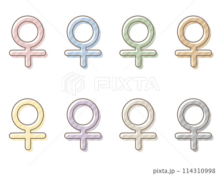 版ズレな金星のアイコンセット 114310998