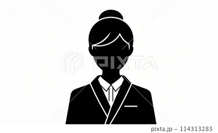 人のシルエット 114313283