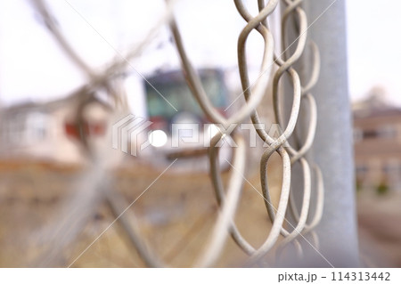 鉄道沿線の風景　ボカシ写真 114313442