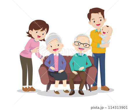 Big happy multi-generational family siblings relatives portrait Big happy multi-generational family siblings relatives portrait 114313901