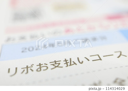 クレジットカードのリボお支払いコース クレジットカードのリボお支払いコース 114314029