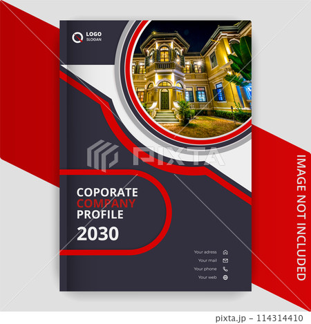 business annual report cover page design 114314410