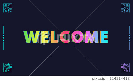 Multicolor welcome banner design templates Multicolor welcome banner design templates 114314418