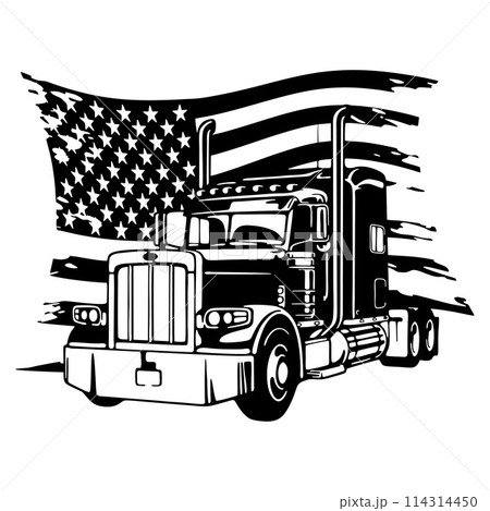 US Semi Truck - Patriotic Trucker SVG - Big Truck Clipart - Trucking Vehicle Cut File Stencil - Semi Trailer USA Flag US Semi Truck - Patriotic Trucker SVG - Big Truck Clipart - Trucking Vehicle Cut File Stencil - Semi Trailer USA Flag 114314450