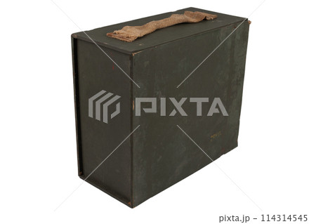 Ammunition wooden box green color 114314545