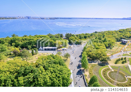 浜松市、浜名湖ガーデンパークからの眺め(弁天島方面) 浜松市、浜名湖ガーデンパークからの眺め(弁天島方面) 114314633