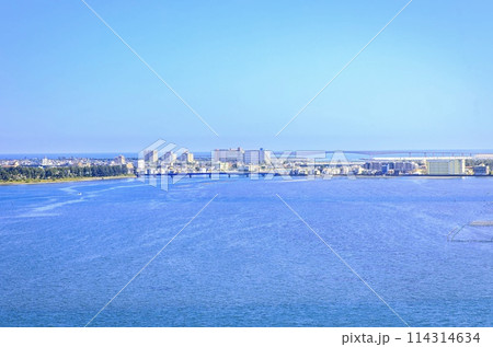 浜松市、浜名湖ガーデンパークからの眺め（弁天島方面） 114314634