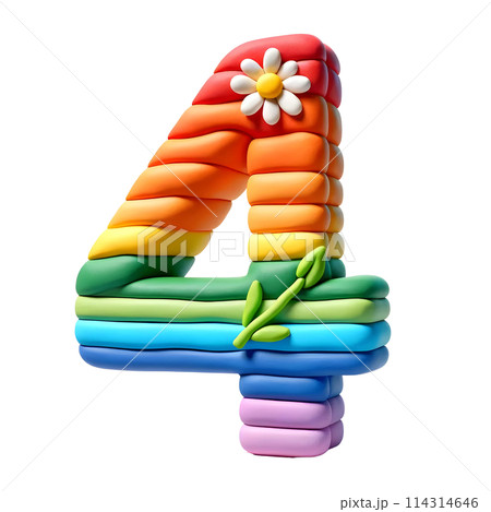 3D number four 114314646