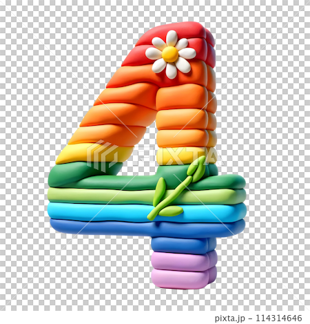 3D number four 114314646