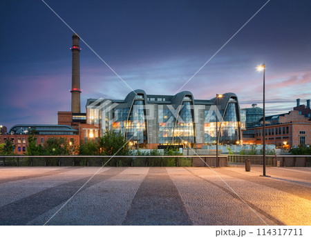 Revitalized former power plant in Lodz, Poland 114317711