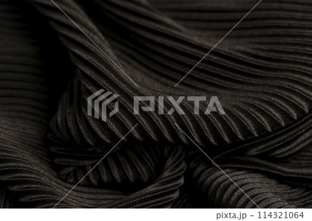 black striped fabric close up black striped fabric close up 114321064