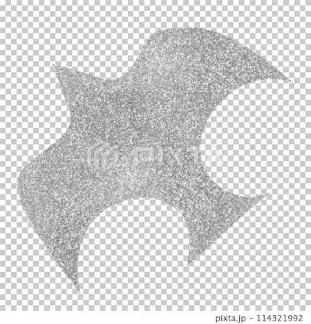 イラスト素材　鳥　シルバー 114321992