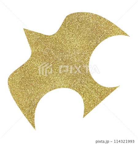 イラスト素材 鳥 ゴールド イラスト素材 鳥 ゴールド 114321993