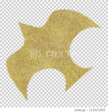 イラスト素材 鳥 ゴールド イラスト素材 鳥 ゴールド 114321993