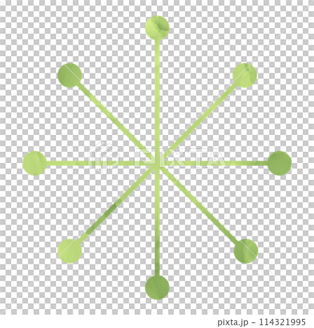 插圖素材閃閃發光的水彩綠色 114321995
